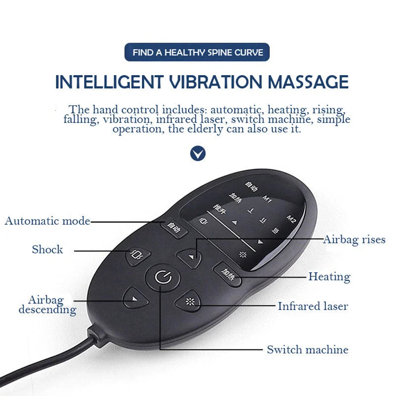 Premium Waist Massager with Heat Therapy - Ergonomic design for lower back pain relief and improved posture