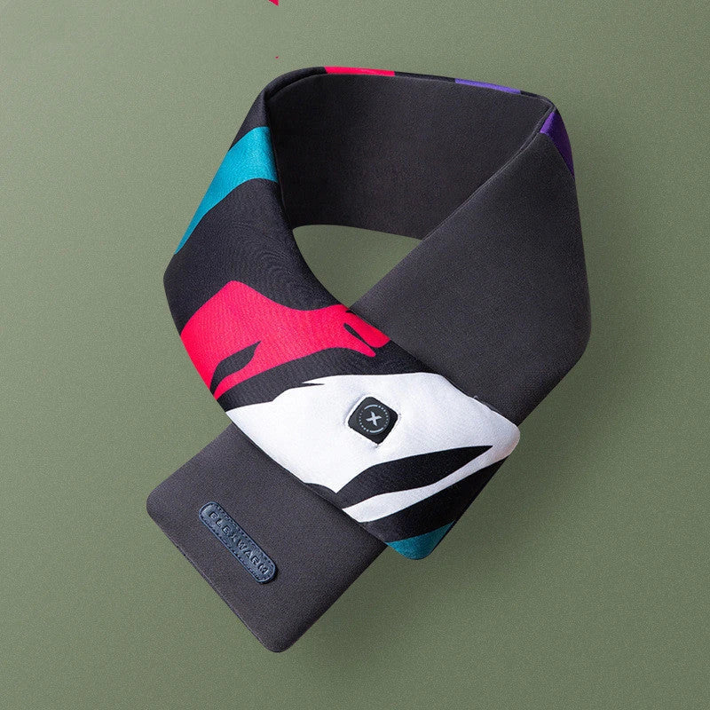 Electric Neck and Shoulder Warmer Scarf with USB Heating, Featuring Soft Cotton Construction and Adjustable Temperature Settings