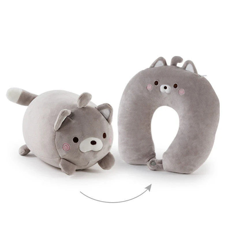Soft and cozy penguin-shaped neck pillow with U-shaped design for superior comfort and support during work, travel, and relaxation