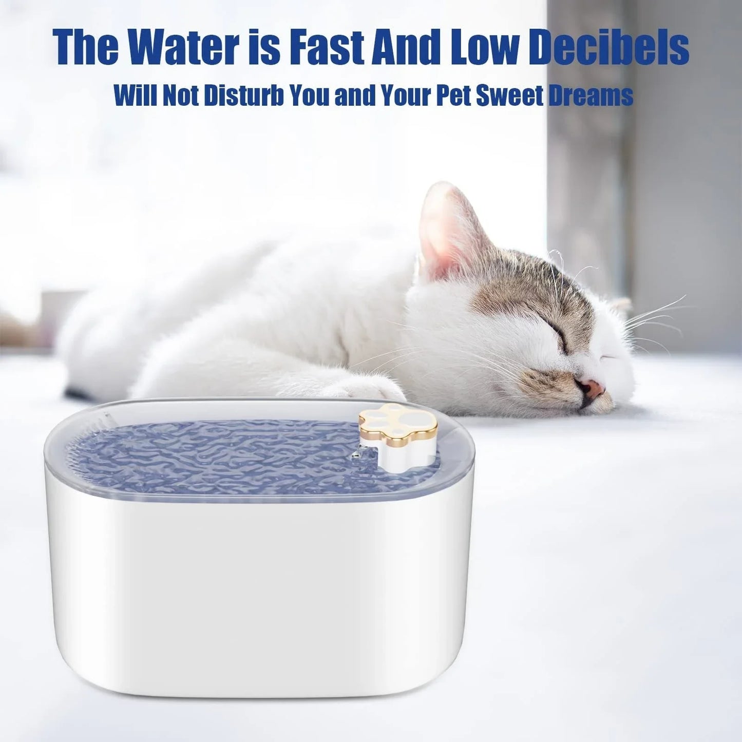 Quiet 3L Automatic Pet Water Fountain with LED Lights for Dogs and Cats - Premium Hydration Solution