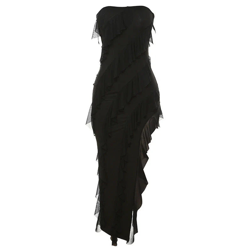 Stylish backless tassel dress in various colors, perfect for summer parties and clubwear