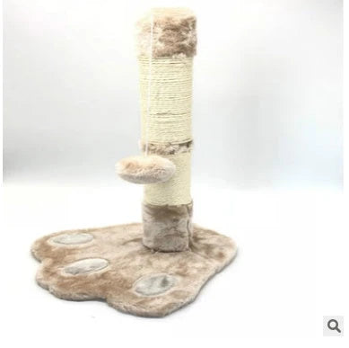 A handcrafted cat toy made from solid wood and natural materials, featuring a feather-on-a-stick design to captivate and engage your feline friend.