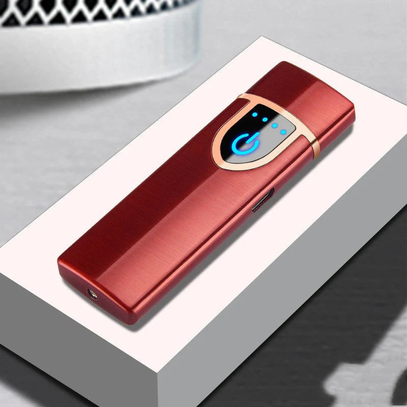 Stylish USB-powered lighter in various colours, featuring a compact and fashionable design for everyday carry