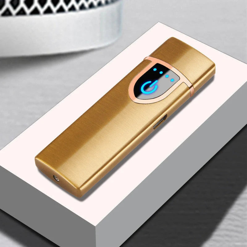 Stylish USB-powered lighter in various colours, featuring a compact and fashionable design for everyday carry