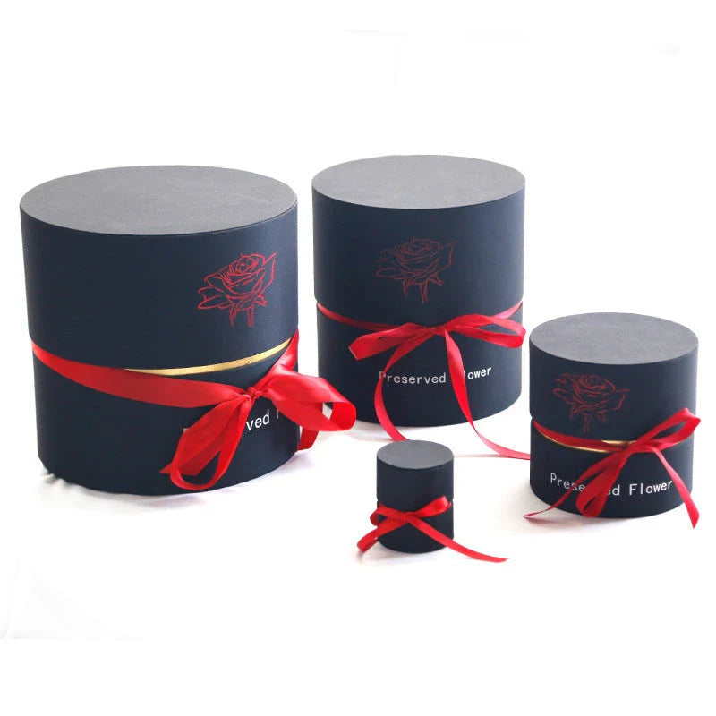 Premium preserved real roses in a luxurious gift box, a romantic floral centerpiece that lasts for years