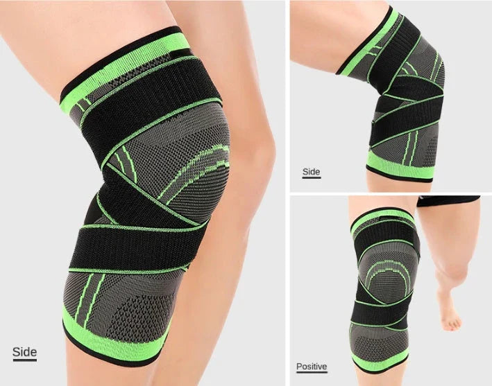 Sports knee brace with adjustable pressure design for active lifestyles