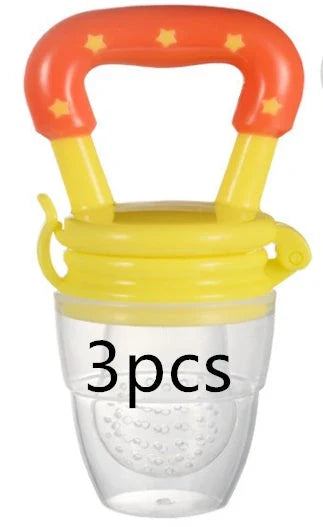 Versatile silicone pacifier with secure design to provide a safe and comfortable feeding experience for babies