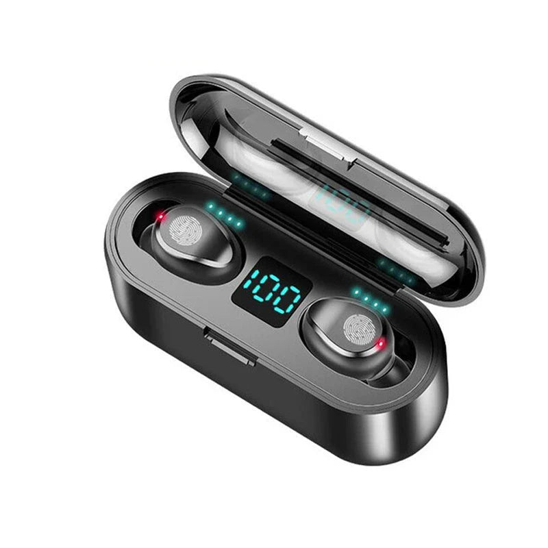 Wireless Bluetooth headphones with noise-cancelling technology and deep bass for an immersive audio experience