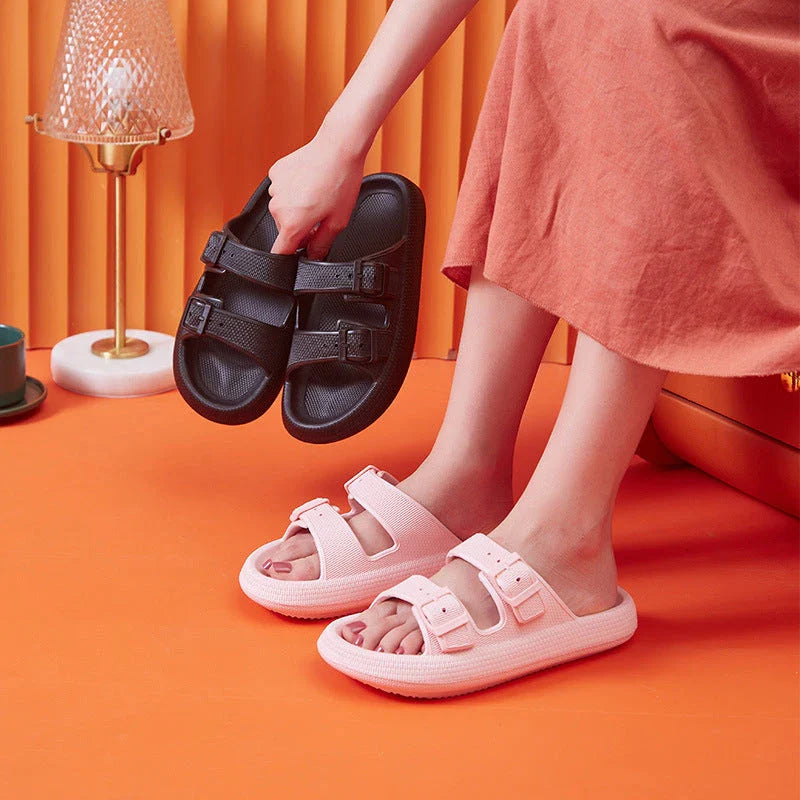 Stylish and comfortable platform slippers for women featuring a variety of vibrant color options
