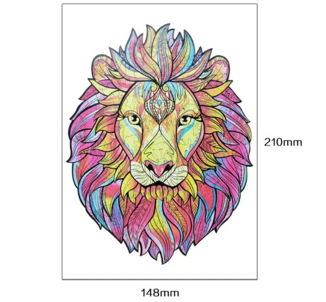 Charming wooden animal puzzles featuring a variety of wild creatures like foxes, wolves, and owls, perfect for a unique Christmas gift.