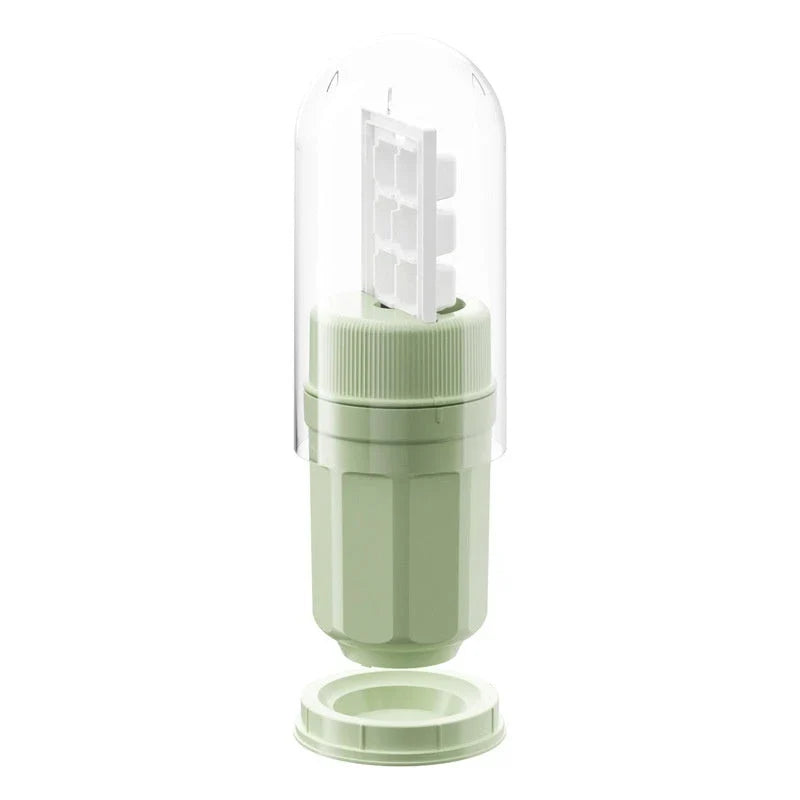 Twist ice cube tray with rotating release mechanism, perfect for freezers and refrigerators