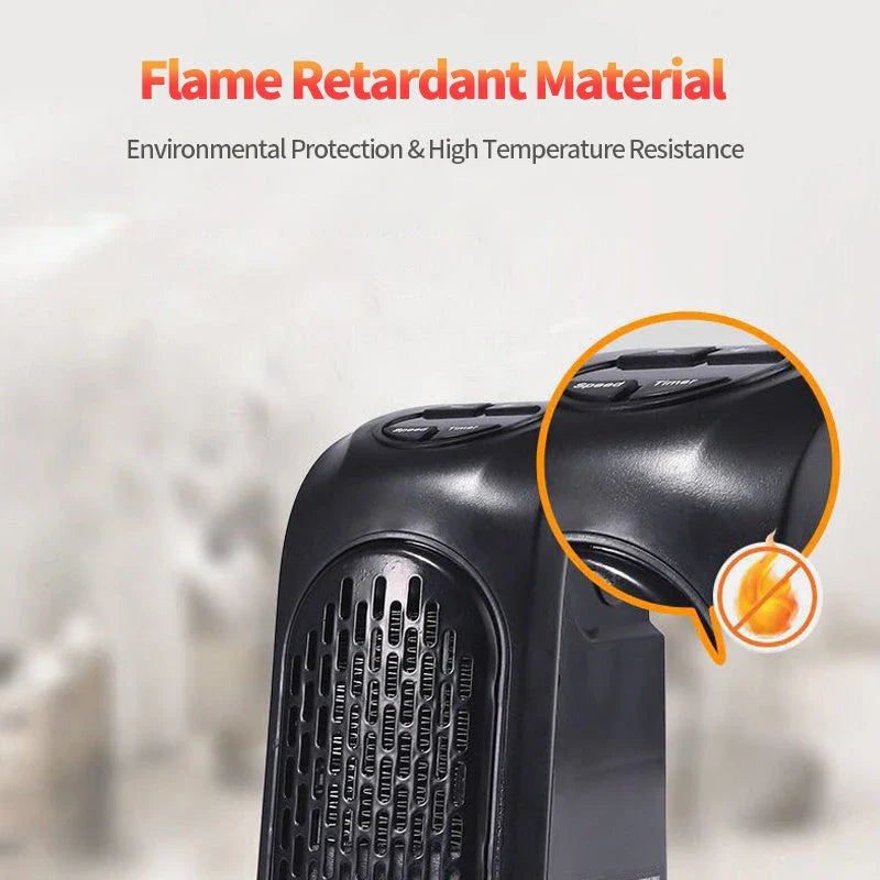 Cozy Ceramic Space Heater with adjustable temperature and airflow settings, compact and portable design for use in home or office
