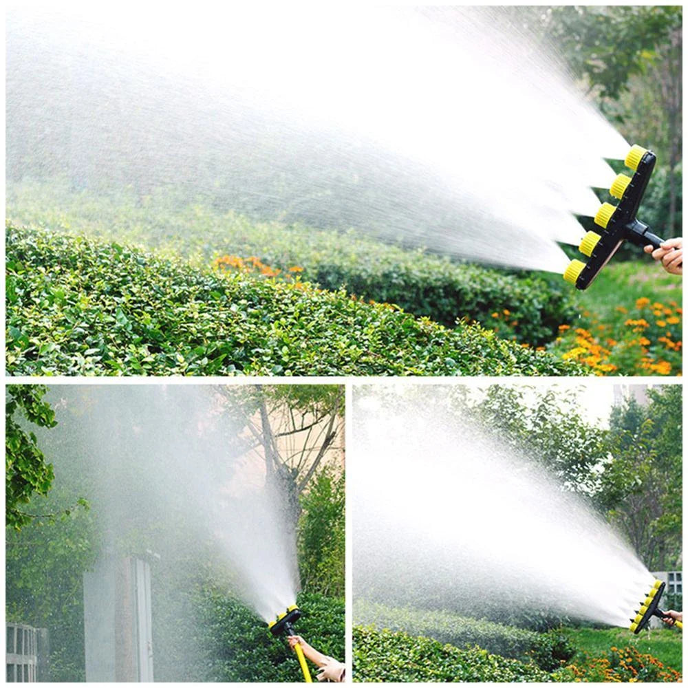 Adjustable garden sprinkler nozzles with versatile water flow for watering lawns, gardens, and crops