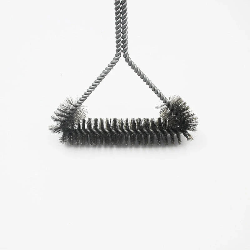 Premium stainless steel barbecue grill cleaning brush with durable wire bristles and ergonomic handle for easy grill maintenance