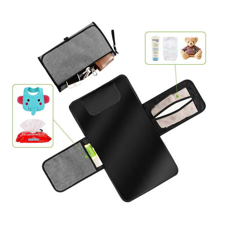 Premium foldable travel changing mat for baby, versatile and convenient with waterproof construction