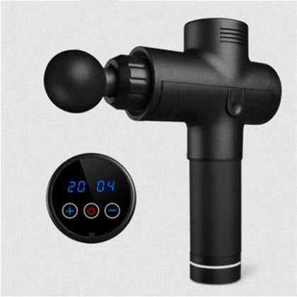 Premium deep tissue massage gun with interchangeable heads and whisper-quiet operation for relaxing muscle therapy