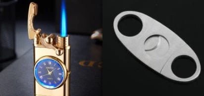 A versatile butane lighter watch with various color options and flame styles