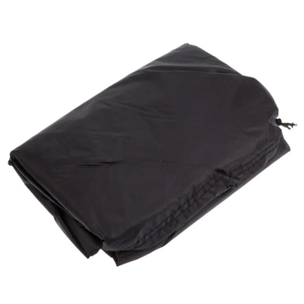 Premium outdoor grill cover made of durable 210D Oxford cloth with a silver coating to protect against weather and elements