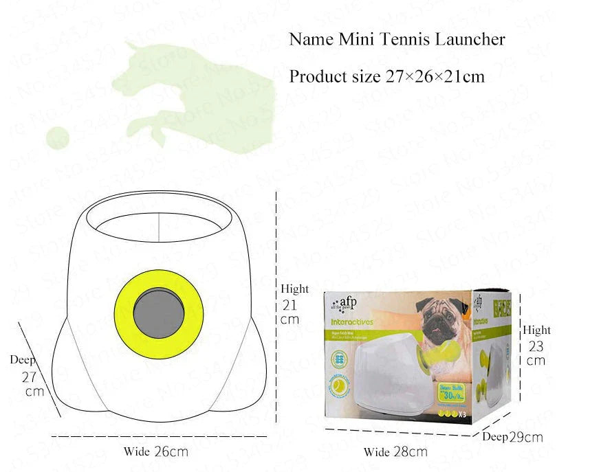 Automatic Dog Ball Launcher with 3 distance settings, keeping dogs active and entertained for hours