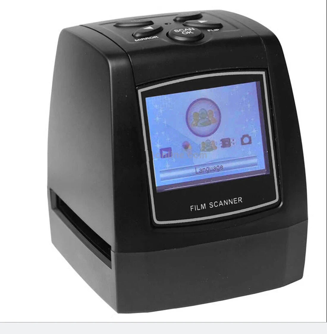 A versatile film and slide scanner that digitizes 35mm film, negatives, and slides with high resolution and vibrant colors.