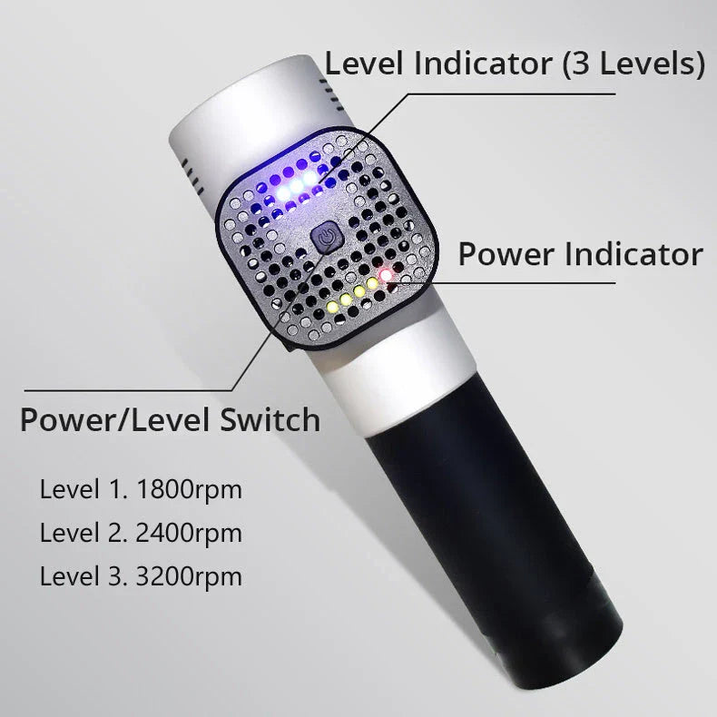 Premium deep tissue massage gun with interchangeable heads and whisper-quiet operation for relaxing muscle therapy