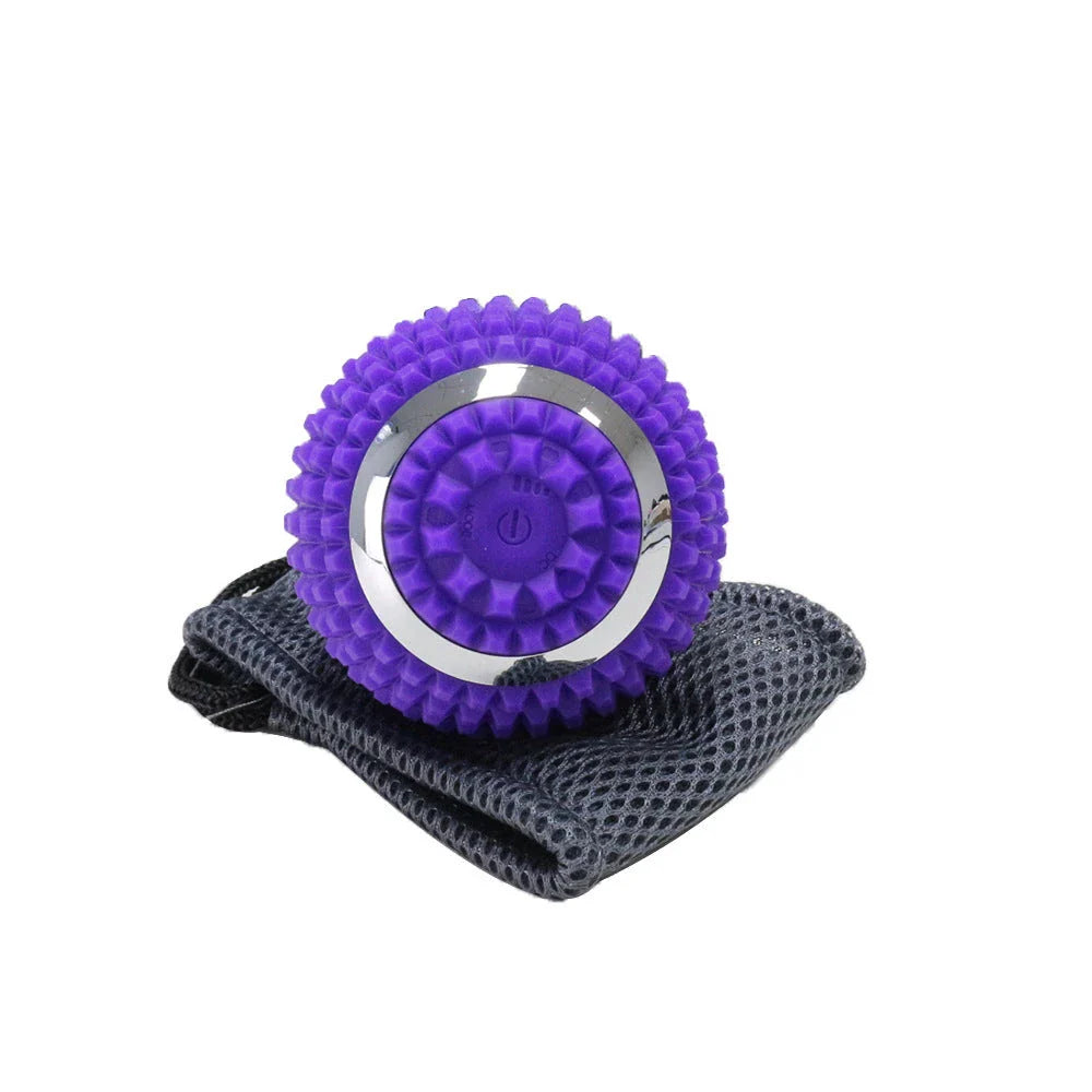 Premium vibrating massage ball with 4 adjustable vibration modes for muscle relaxation and recovery