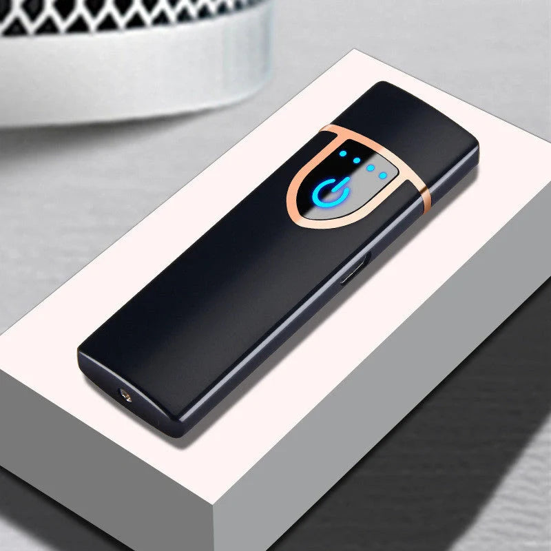Stylish USB-powered lighter in various colours, featuring a compact and fashionable design for everyday carry