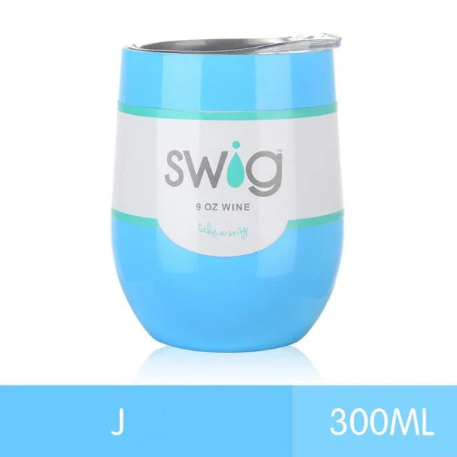 9 oz insulated stainless steel tumbler mug with lid in various vibrant colours, perfect for hot and cold beverages