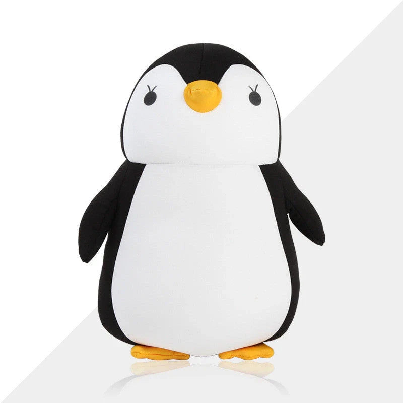 Soft and cozy penguin-shaped neck pillow with U-shaped design for superior comfort and support during work, travel, and relaxation