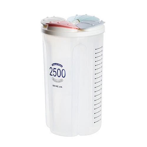 Premium food storage containers with airtight lids, designed to keep cereals, grains, and other dry goods fresh and organised