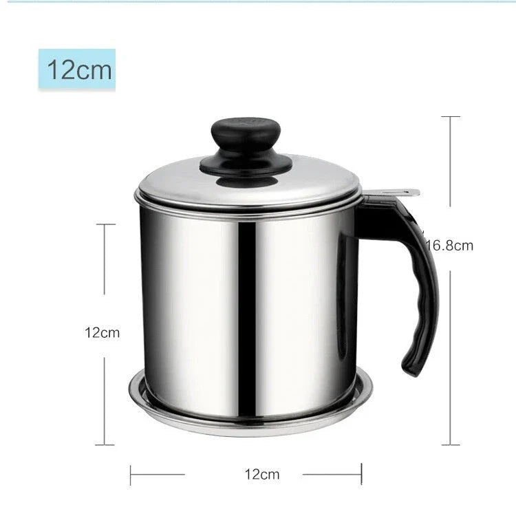 Premium stainless steel folding fryer with thermometer, perfect for frying french fries and other crispy dishes