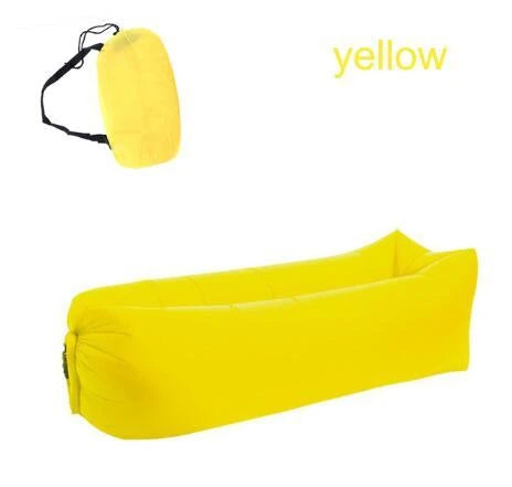 Premium inflatable air sofa in various colours, perfect for outdoor relaxation and leisure