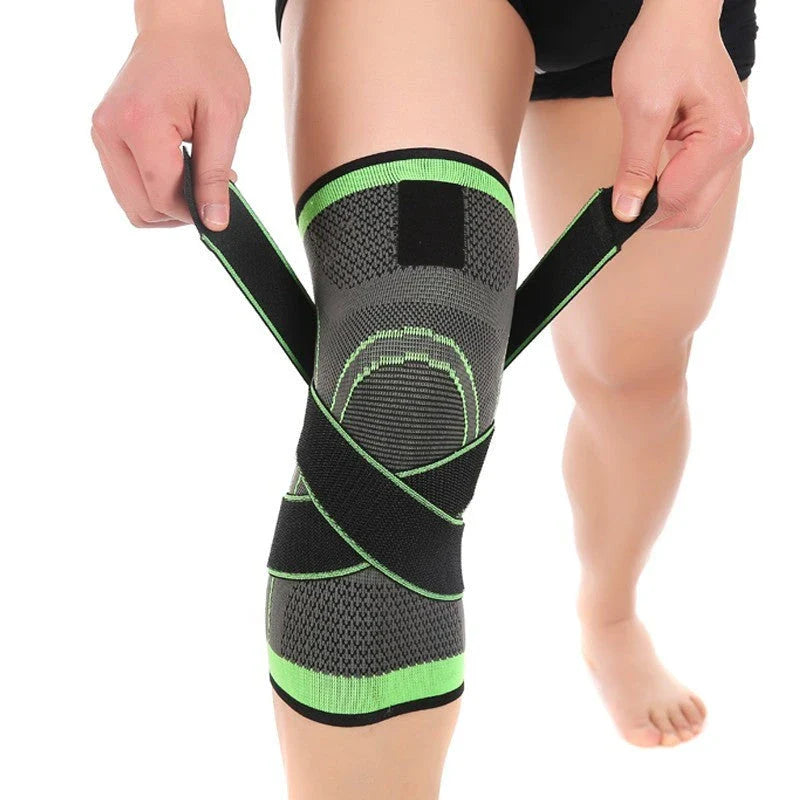 Sports knee brace with adjustable pressure design for active lifestyles