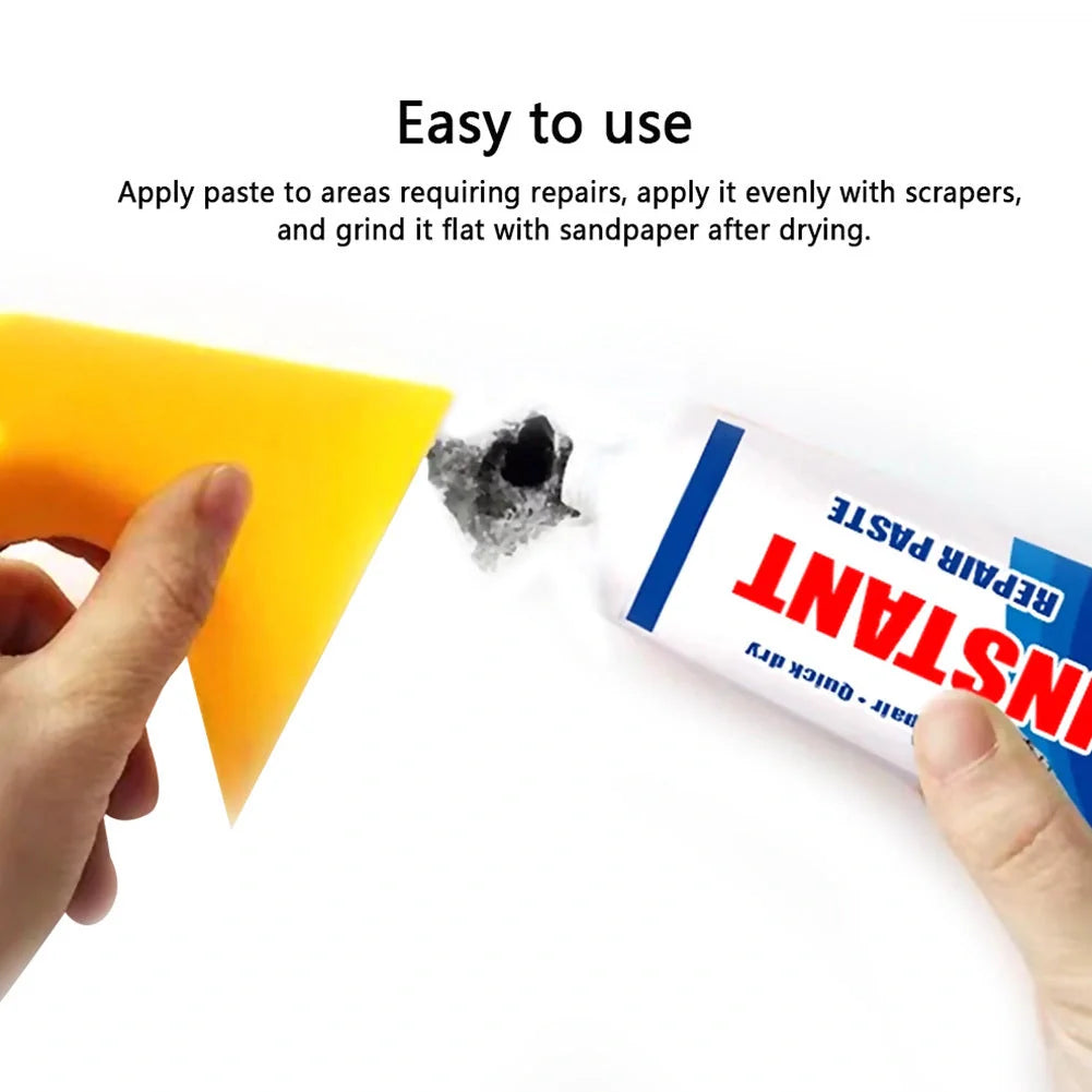 Premium water-based wall repair cream for filling cracks, holes, and peeling paint on interior walls