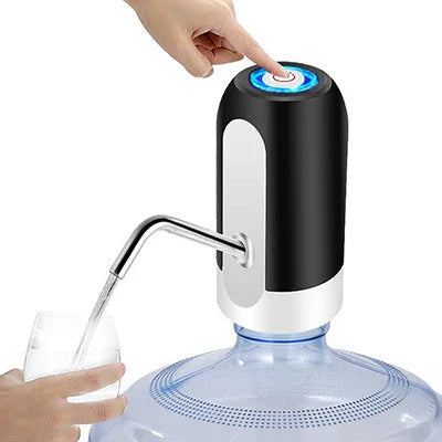 Automatic electric water bottle pump with USB charging, smart switching, and durable construction
