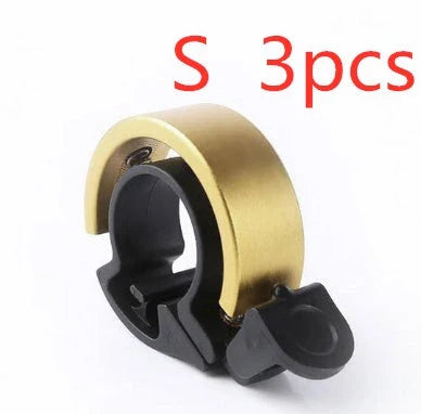 Stylish aluminium bicycle bell with clear, 90-decibel sound for enhanced safety and style on your mountain bike or road cycle