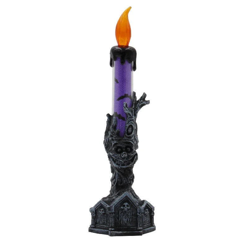 Enchanting Halloween decoration with candle light illusion and quirky hand-holding design