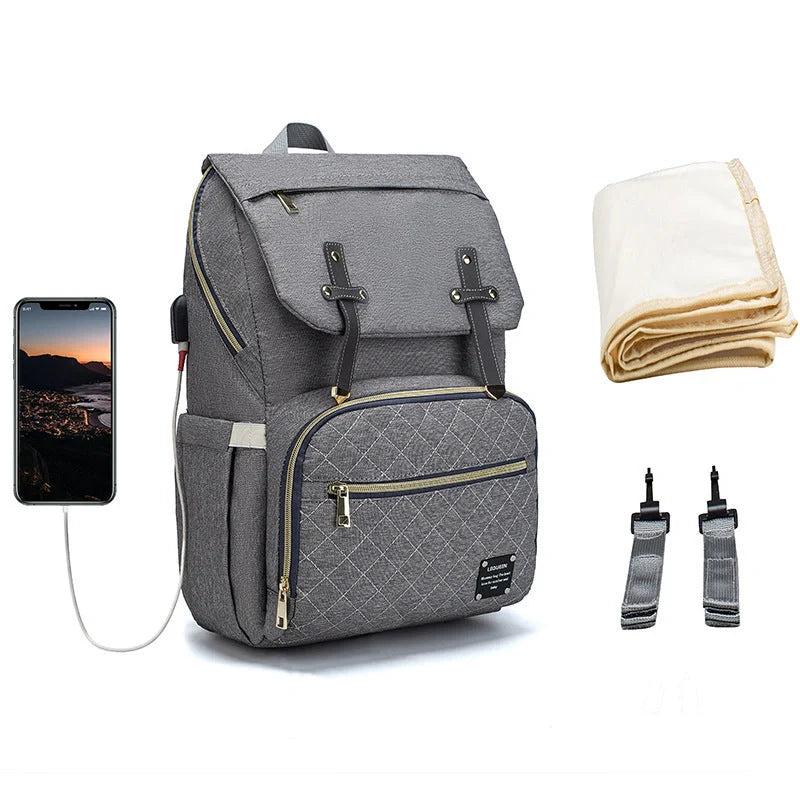 Stylish Mummy Bag - Multifunctional Large Capacity Organiser for Busy Parents in various colours and styles