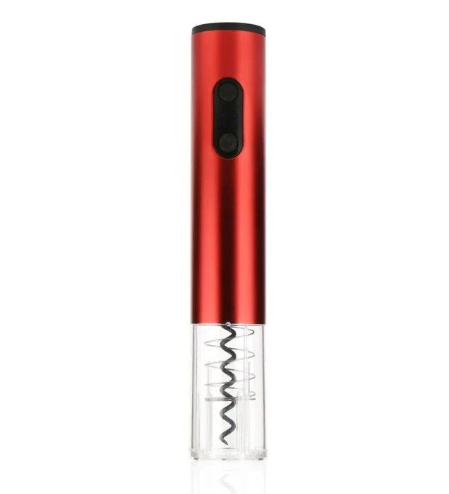 Automatic Electric Wine Opener - Easily open wine bottles with the push of a button, featuring a durable aluminum alloy construction and integrated foil cutter.