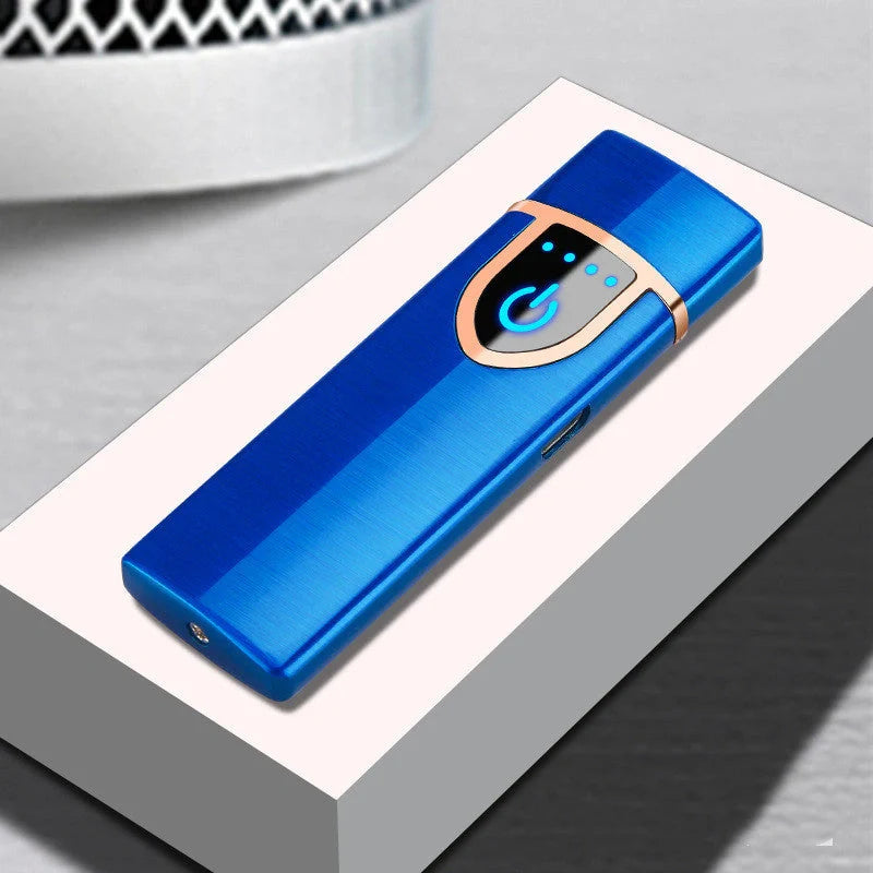 Stylish USB-powered lighter in various colours, featuring a compact and fashionable design for everyday carry