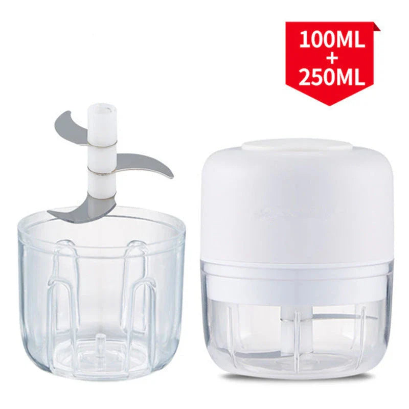 Versatile Electric Garlic Grinder - Efficiently grind garlic, ginger, spices, and more for delicious homemade meals and smoothies