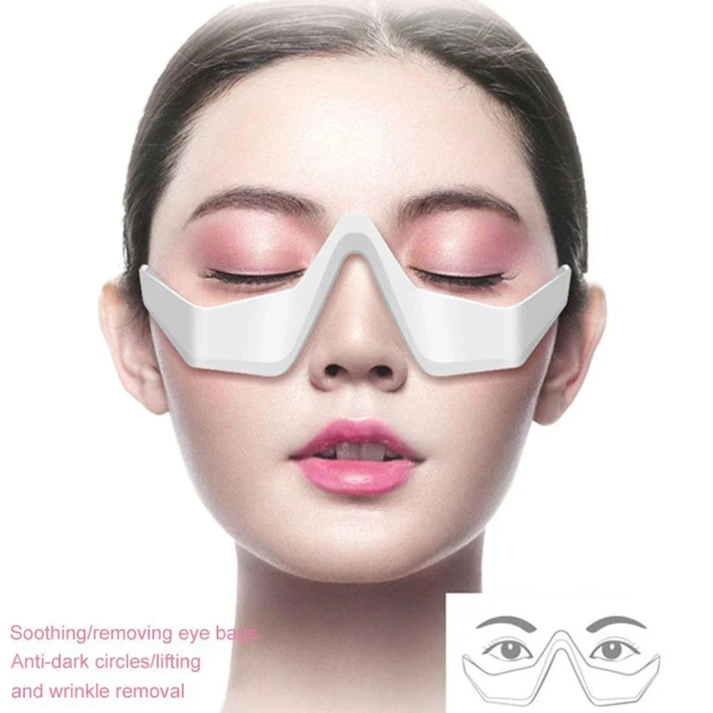 Eye Massager with Micro-Current Therapy for Relaxation, Wrinkle Reduction, and Dark Circle Removal