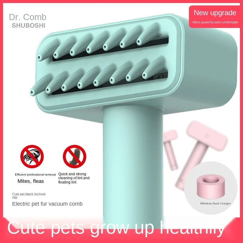 Wireless Electric Pet Grooming Comb for Effortless Flea and Fur Removal