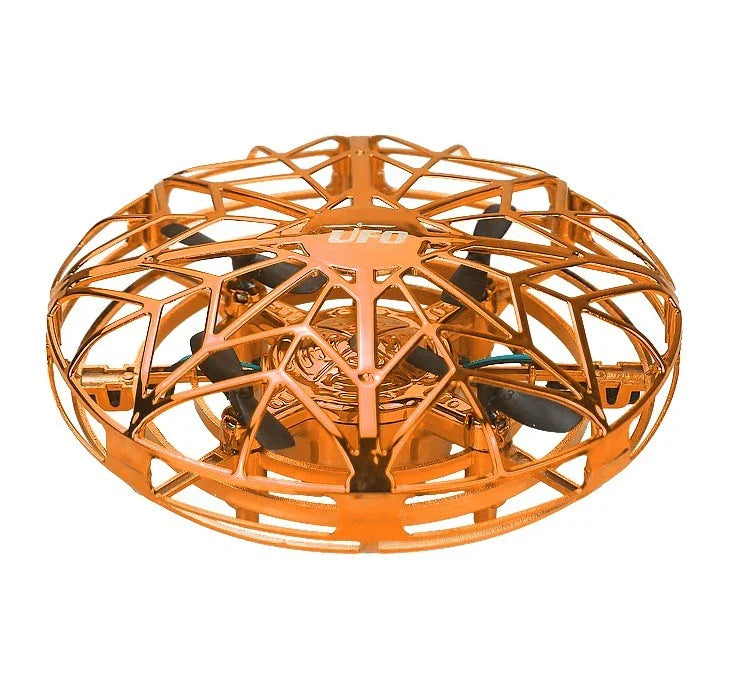 Intuitive air drone with UFO-inspired design, gesture control, and automatic obstacle avoidance for seamless aerial experiences.