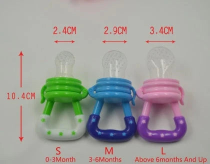 Versatile silicone pacifier with secure design to provide a safe and comfortable feeding experience for babies