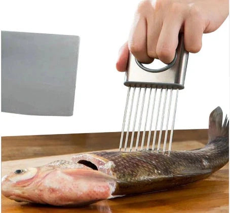 GiftHome UK High-Quality Stainless Steel Onion & Vegetable Chopper Slicer