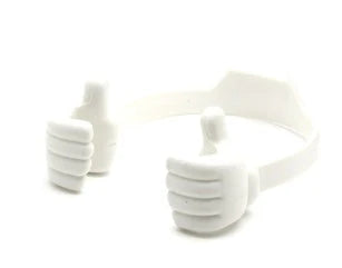 Versatile Thumbs-Up Phone Stand: A compact, adjustable phone holder with a playful, hands-free design for smartphones and tablets