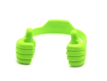 Versatile Thumbs-Up Phone Stand: A compact, adjustable phone holder with a playful, hands-free design for smartphones and tablets