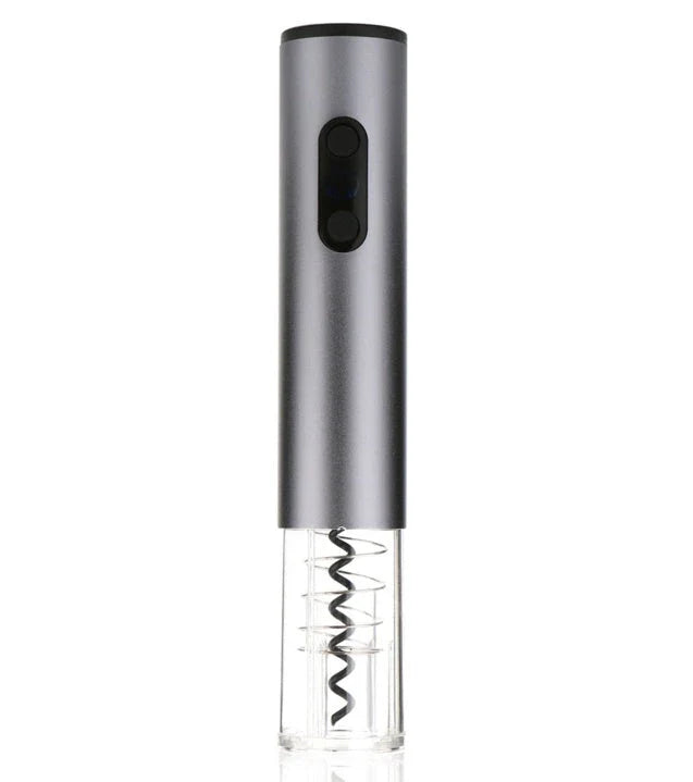 Automatic Electric Wine Opener - Easily open wine bottles with the push of a button, featuring a durable aluminum alloy construction and integrated foil cutter.