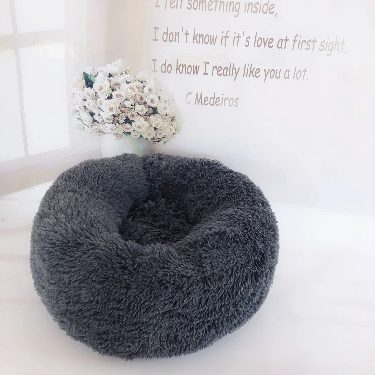 Cosy Plush Pet Nest in various colours and sizes for ultimate pet comfort